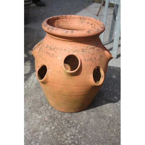 24 - Yorkshire terracotta strawberry planter 16 1/2