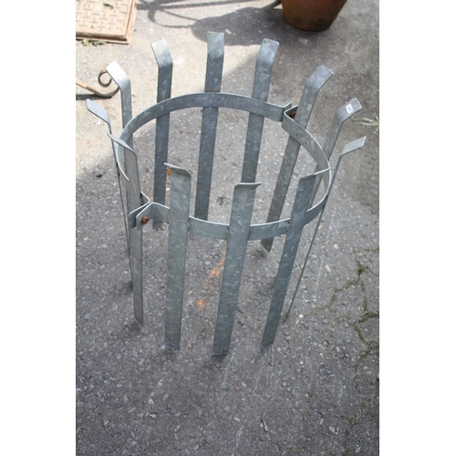 58 - Galvanised tree guard 23