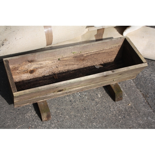 87 - Wooden herb planter 29 1/2