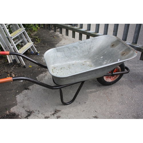 147 - B & Q galvanised wheelbarrow