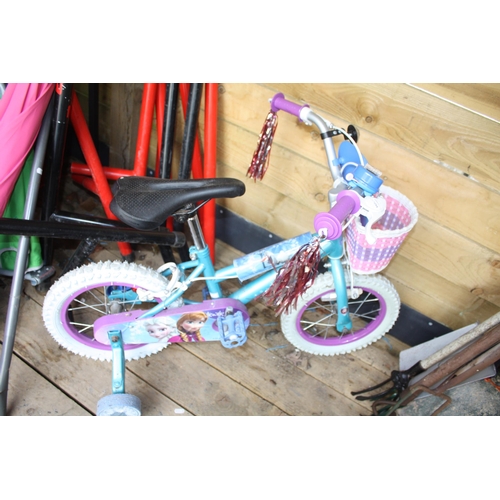 216 - Childs Disney Frozen childs bike