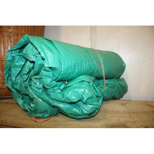 303 - Green tarpaulin- condition unknown