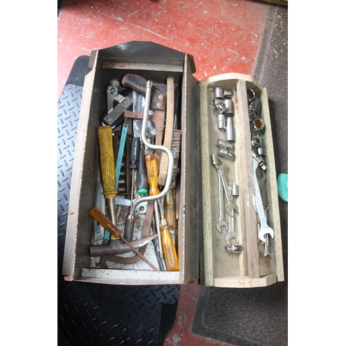 329 - Metal tool box sockets etc