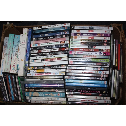 377 - Box DVDs & CDs