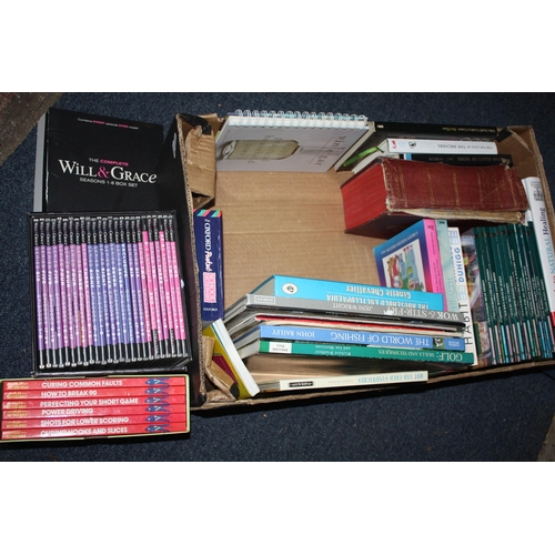 381 - Box books, DVD set etc