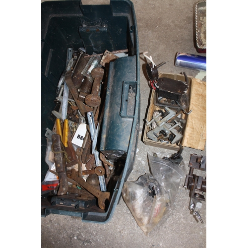 399 - Plastic tool box assorted tools etc