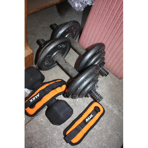 402 - Dumbells etc