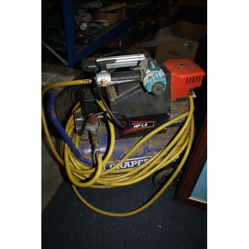 506 - Draper compressor & Makita nail gun- working order