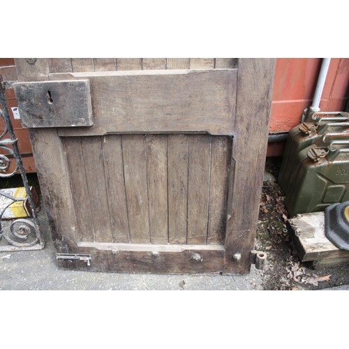 67 - Heavy duty wooden door & frame 80