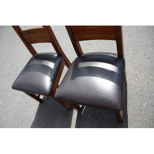 1812 - Set 8 oak framed upholstered dining chairs