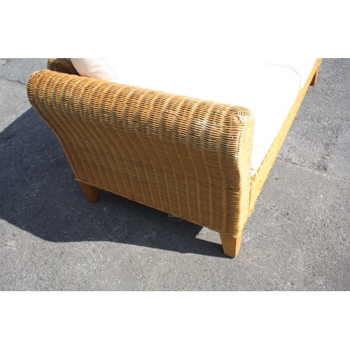 1811 - Wicker 2 seater conservatory couch 59