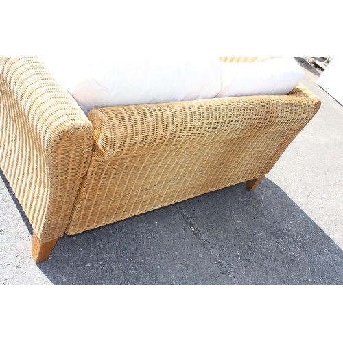 1811 - Wicker 2 seater conservatory couch 59