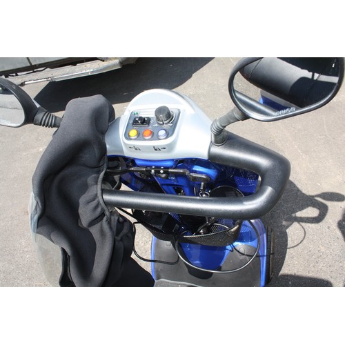 383 - KYMCO mobility scooter with charger, rear basket & wet weather cover & instructions 50