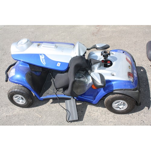 383 - KYMCO mobility scooter with charger, rear basket & wet weather cover & instructions 50