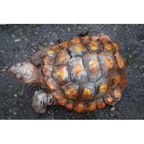 150 - Painted concrete tortoise 12