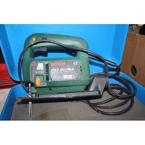 314 - Bosch SDS drill & Bosch jigsaw with spare chuck