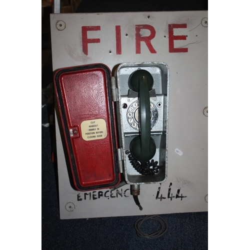 593 - Mounted vintage emergency phone 12