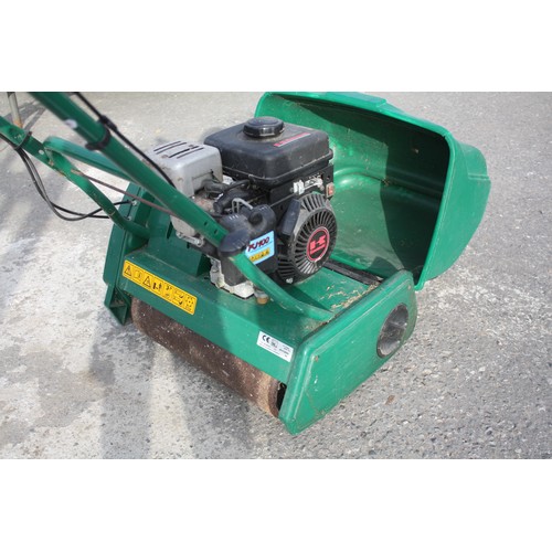 50B - Kawasaki Suffolk Punch petrol mower with rear roller in excellent order