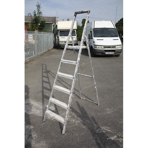 50E - Large set aluminium decoraters steps