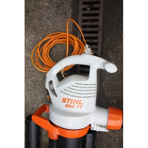 327C - Stihl SHE71 electric garden vac/blower is as new & unused