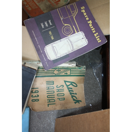 301A - Box of assorted car manuals etc