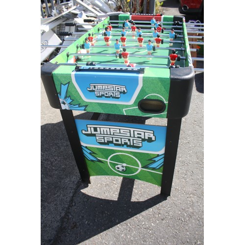 520 - Jumpstar table football game on stand with balls