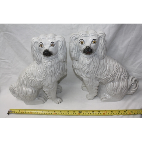 551 - Pair Staffordshire dogs 13