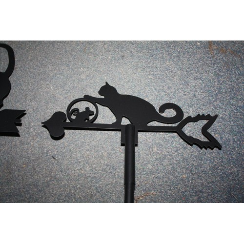 18 - 2 Metal weather vanes