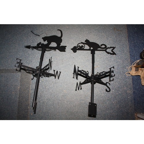 18 - 2 Metal weather vanes