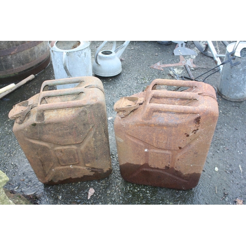 27 - 2 20 litre jerry cans