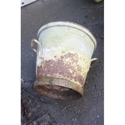 36 - Galvanised 2 handled bucket 13