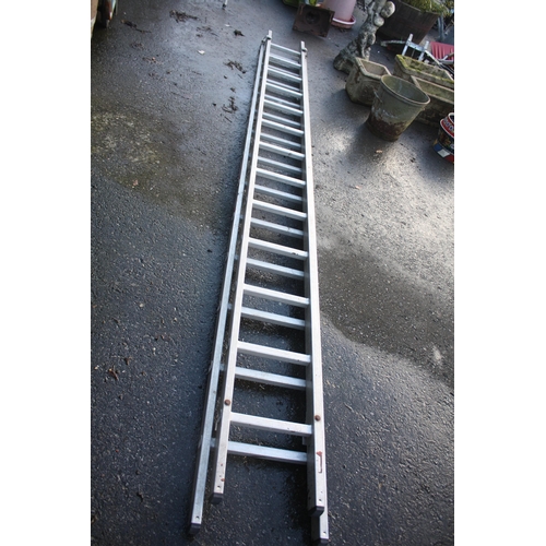 50 - 2 section aluminium extension ladder each 130