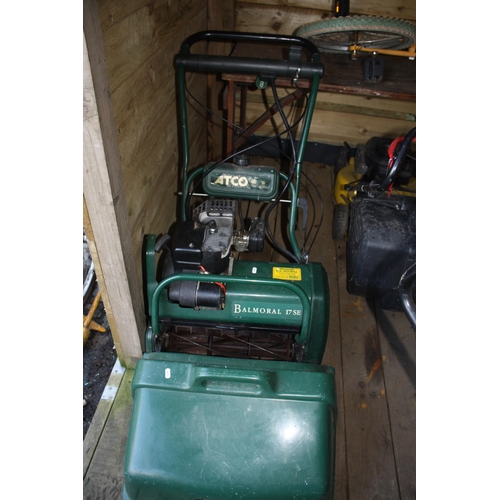 78 - Atco Balmoral 17SE petrol mower with key- untested but has compression