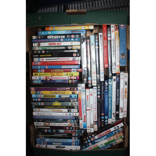 195 - Box assorted DVDs