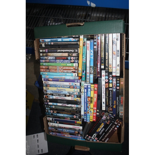 197 - Box assorted DVDs