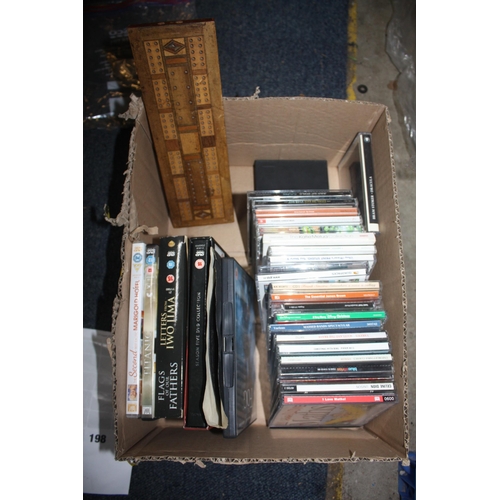 198 - Box CDs etc