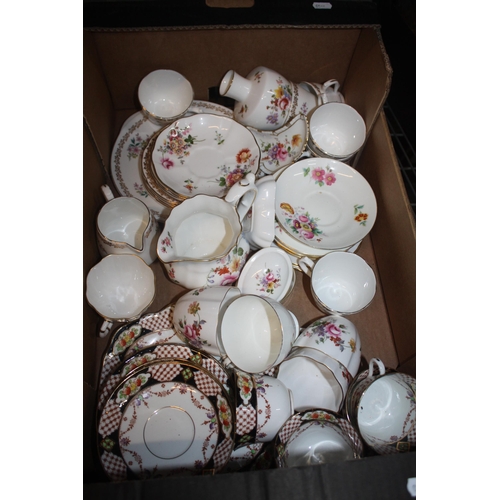 241 - Box assorted teaware etc