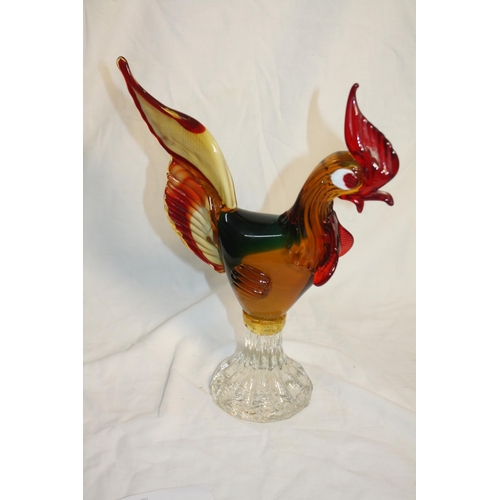 315 - Large Murano glass cockerel 14