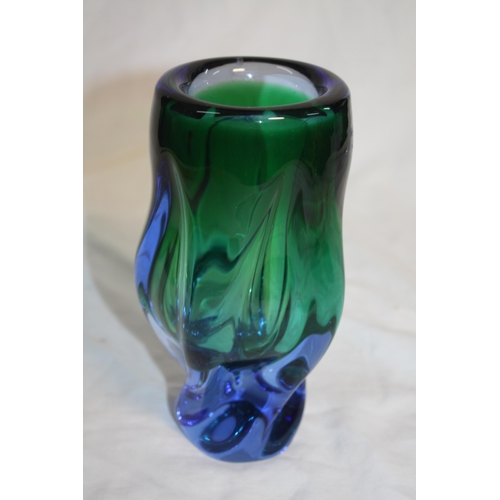 317 - Josef Hospodka coloured glass vase 7