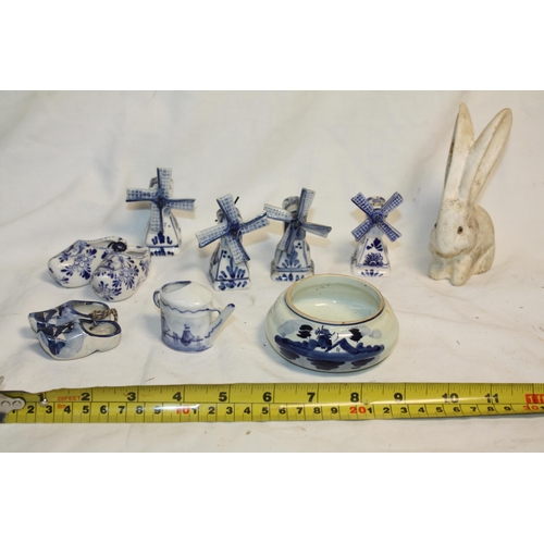 442 - Quantity miniature Delft windmills etc