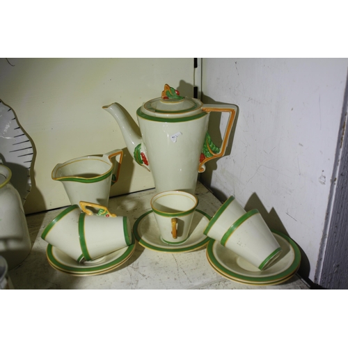 445 - Lawleys Deco design Burslem coffee ware