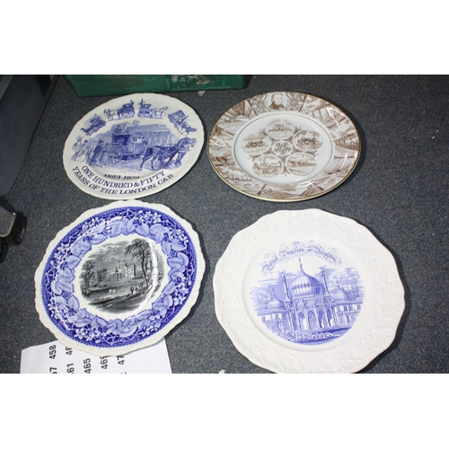 456 - 4 assorted plates 10 1/2