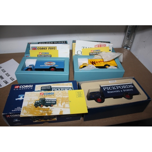 558 - 2 Golden Oldies Corgi trucks & 1 other