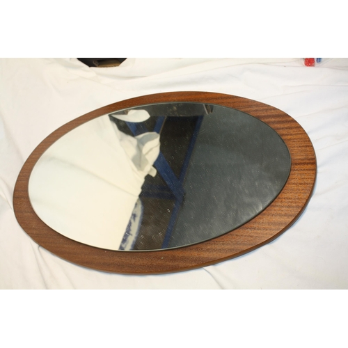 603 - Mid Century oval mirror 22 1/2