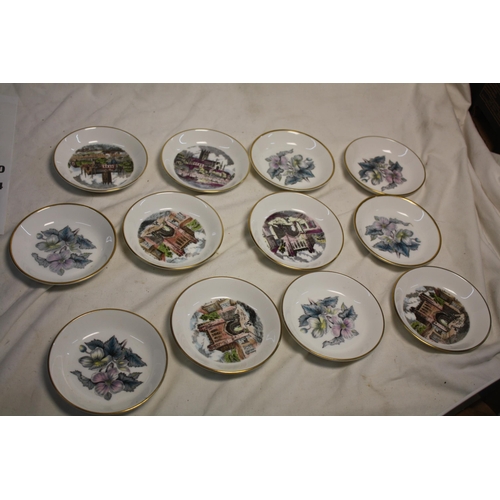 617 - Set 12 Royal Worcester pin trays