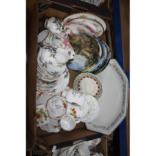 636 - Box collectors plates etc