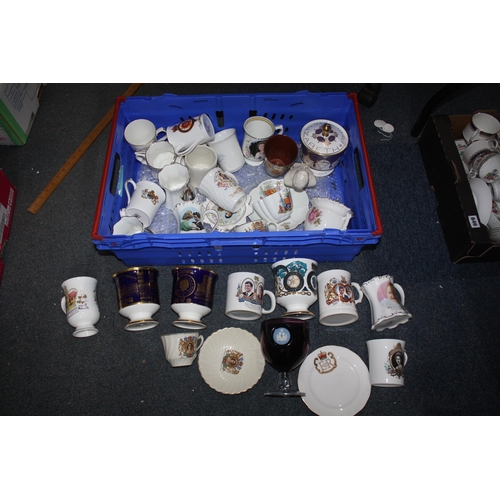 647 - Box numerous cups, tankards etc