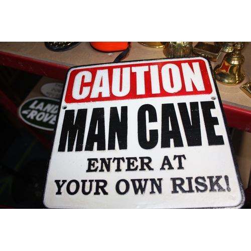 759 - Iron Man Cave sign 9 1/2