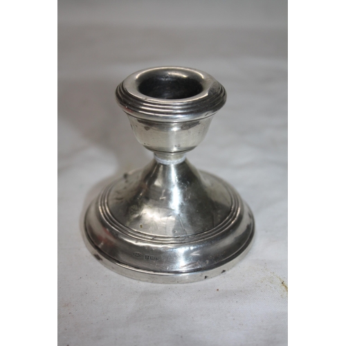 853 - Small silver candlestick 3