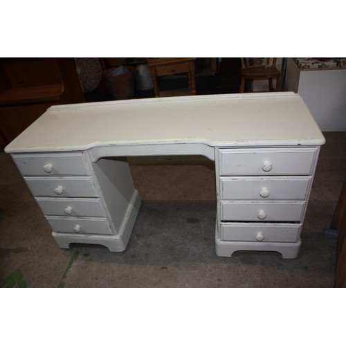 1628 - Painted 8 drawer dressing table 31 1/2